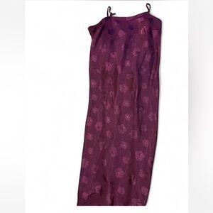 Satin midi dress